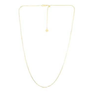 14K Yellow Gold #1 Aunt Pendant on an Adjustable 14K Yellow Gold Chain Necklace 